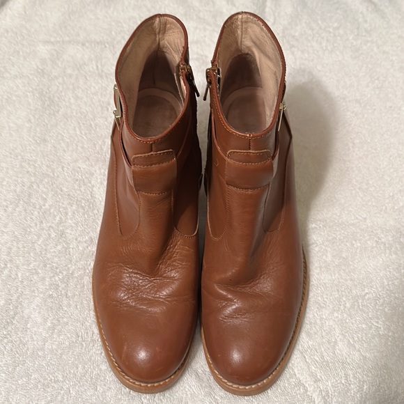 Hobbs London Tan Brown Leather Ankle Boots Made in Spain Size 41 - Picture 12 of 15